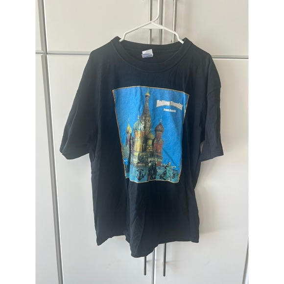 Gildan Other - Gildan Rolling Thunder From Russia Sturgis‎ Motorcycle Graphic T-Shirt XL Black